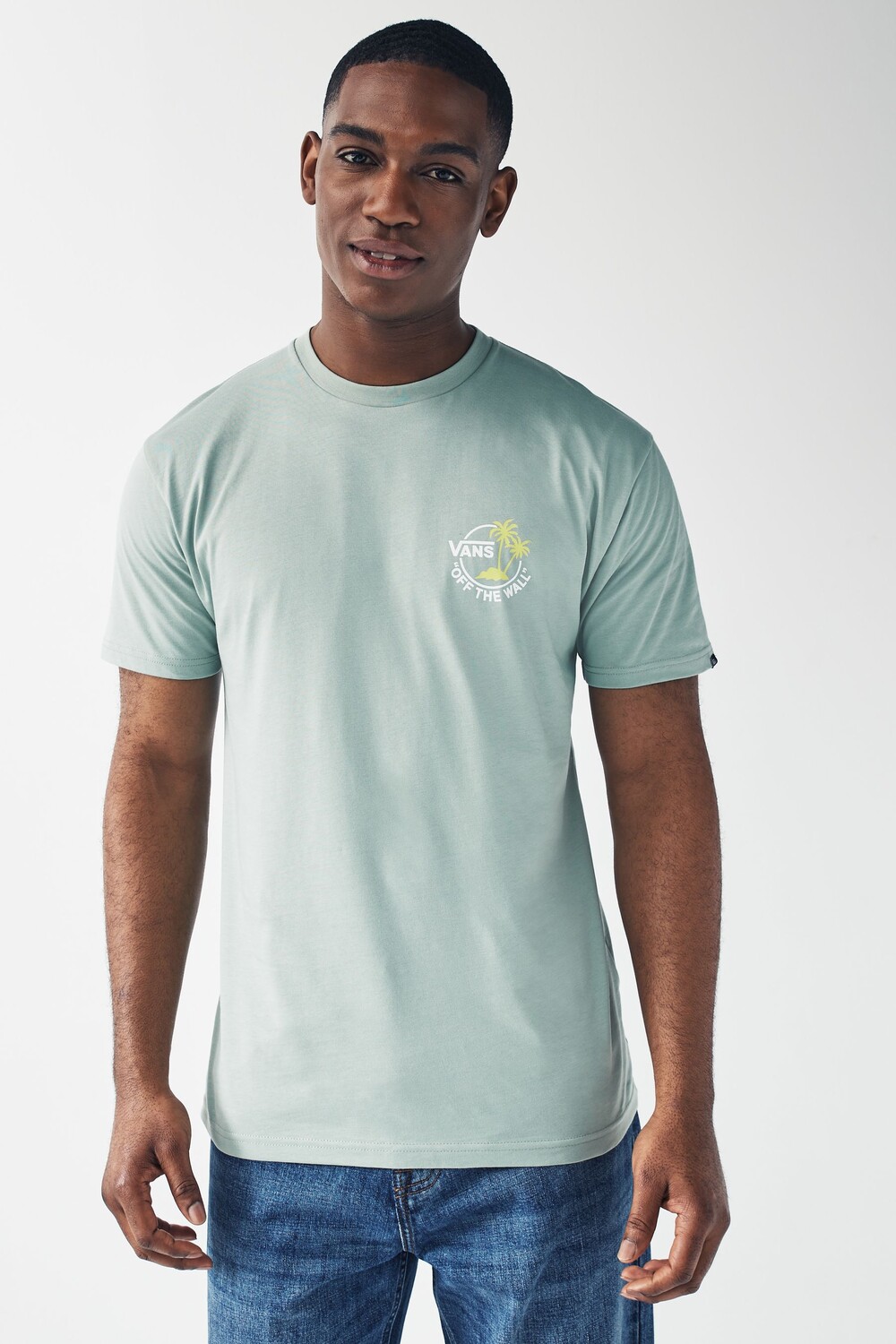 Классическая мини-футболка с короткими рукавами и принтом пальмы Vans, зеленый
Классическая мини-футболка с короткими рукавами и принтом пальмы Vans, зеленый