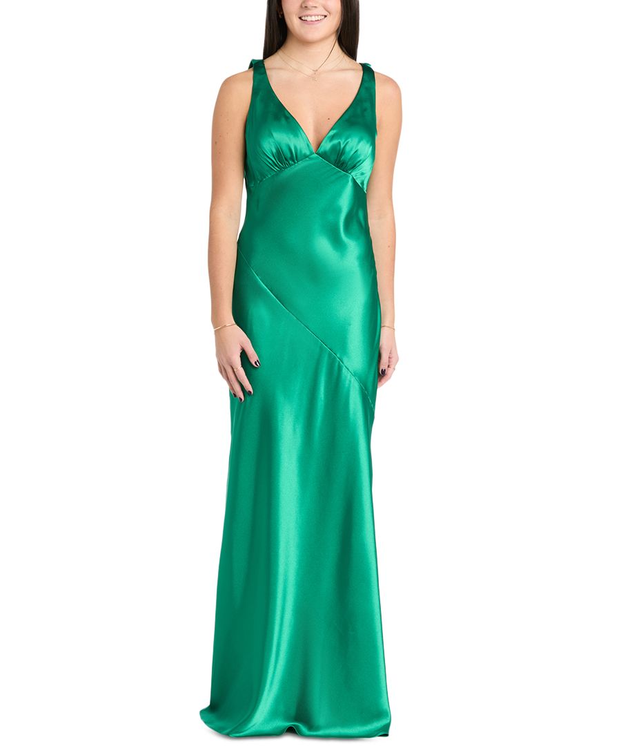 Платье из шармеза с воротником-хомутом для юниоров Morgan & Company, Emerald
Платье из шармеза с воротником-хомутом для юниоров Morgan & Company, Emerald