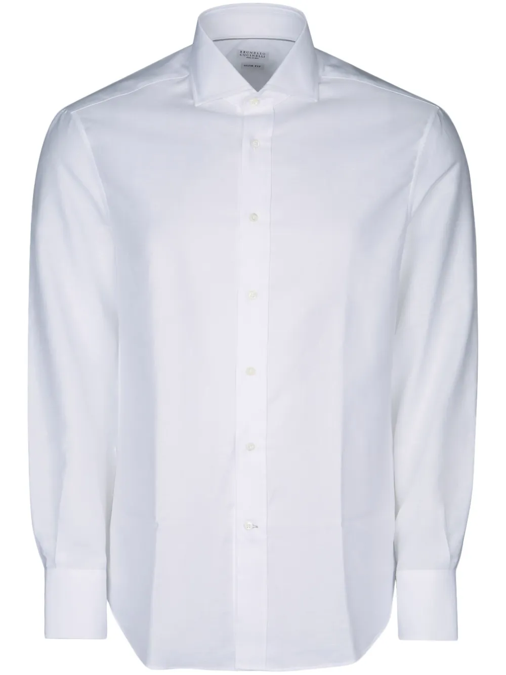 Поплиновая рубашка Brunello Cucinelli, белый
Поплиновая рубашка Brunello Cucinelli, белый