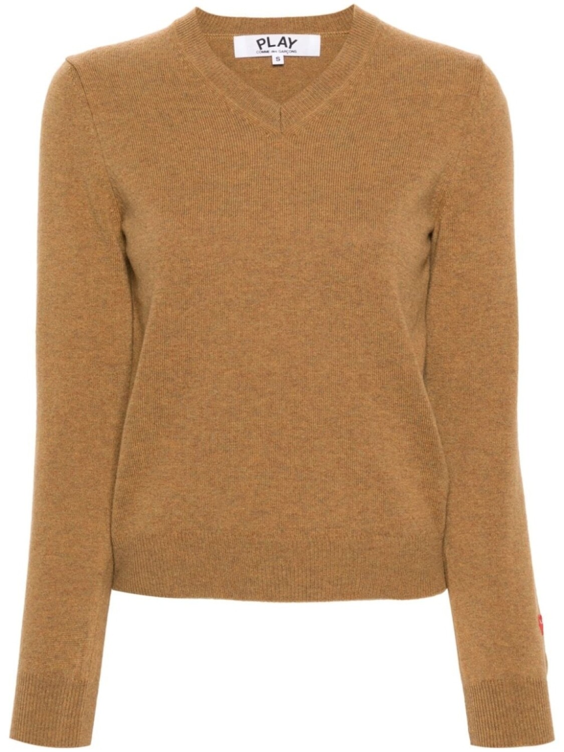 Шерстяной джемпер с логотипом Comme Des Garçons Play, бежевый
Шерстяной джемпер с логотипом Comme Des Garçons Play, бежевый