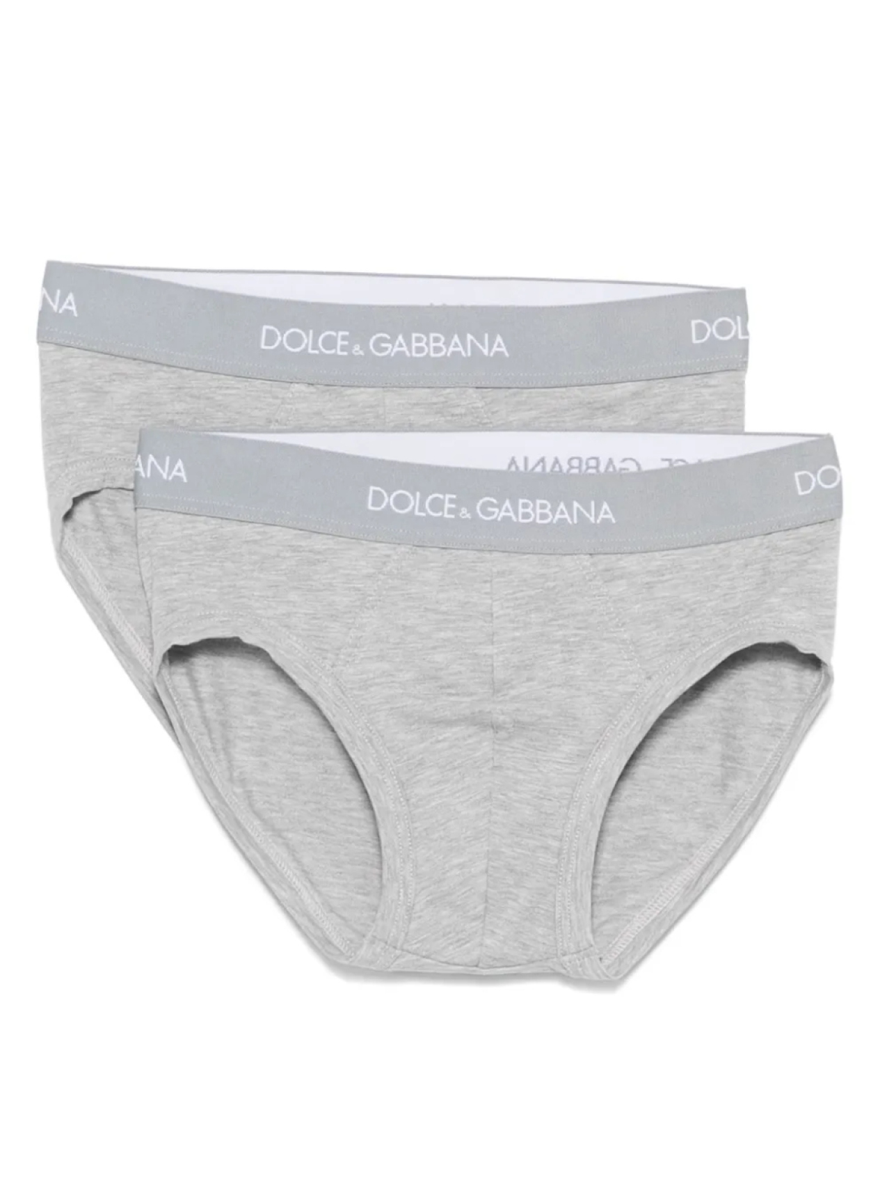 Комплект из двух трусов-брифов с логотипом Dolce & Gabbana Kids, серый
Комплект из двух трусов-брифов с логотипом Dolce & Gabbana Kids, серый