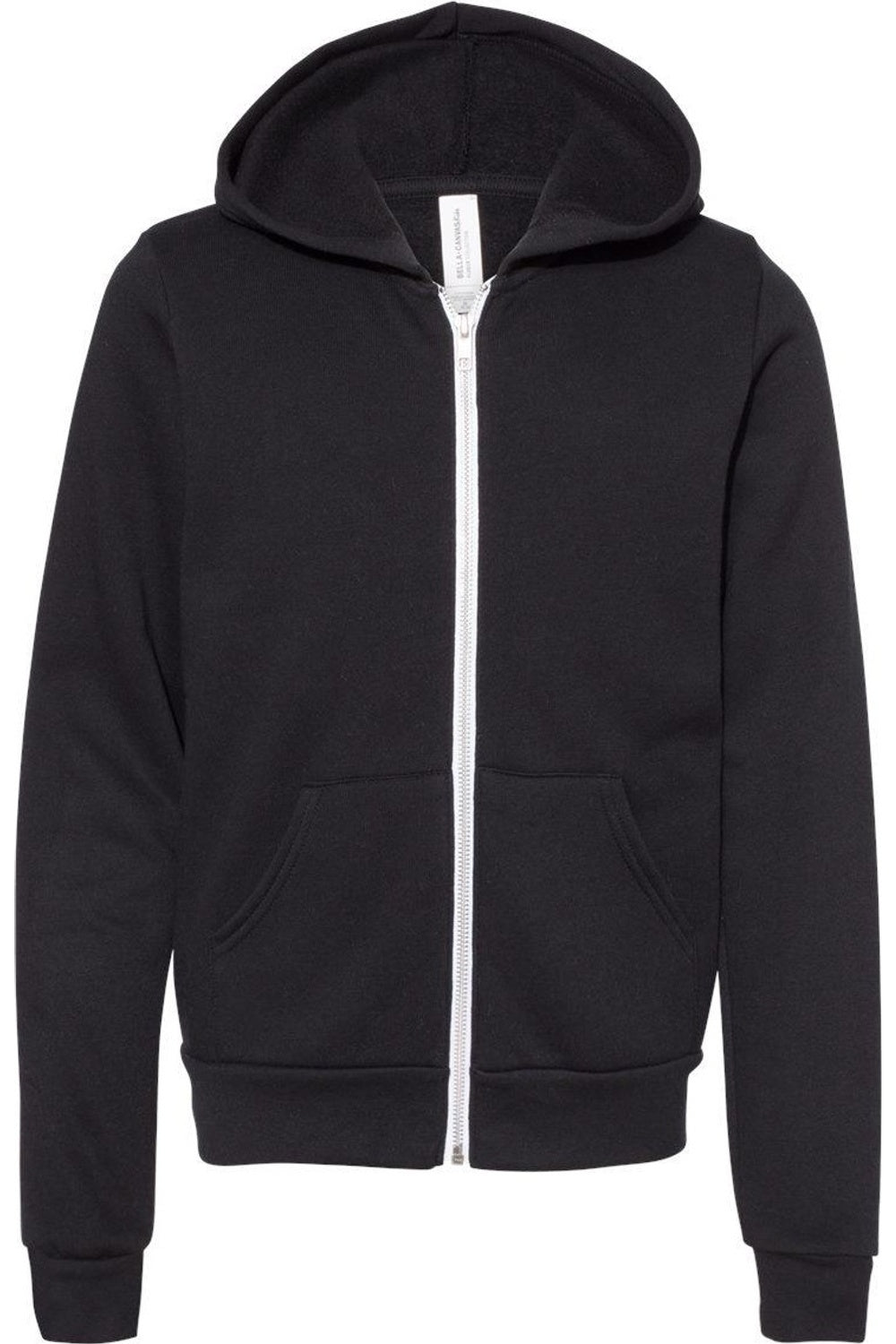 BELLA + CANVAS Молодежная флисовая толстовка с полной застежкой-молнией, черный
BELLA + CANVAS Молодежная флисовая толстовка с полной застежкой-молнией, черный