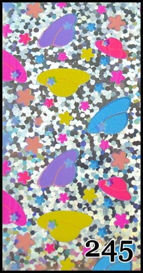 Трансферная фольга 1 метр, рисунок №245 - для декорирования гибридными лаками, УФ-гелями и акрилом - упакована в тубус., AlleBeauty
Трансферная фольга 1 метр, рисунок №245 - для декорирования гибридными лаками, УФ-гелями и акрилом - упакована в тубус., AlleBeauty