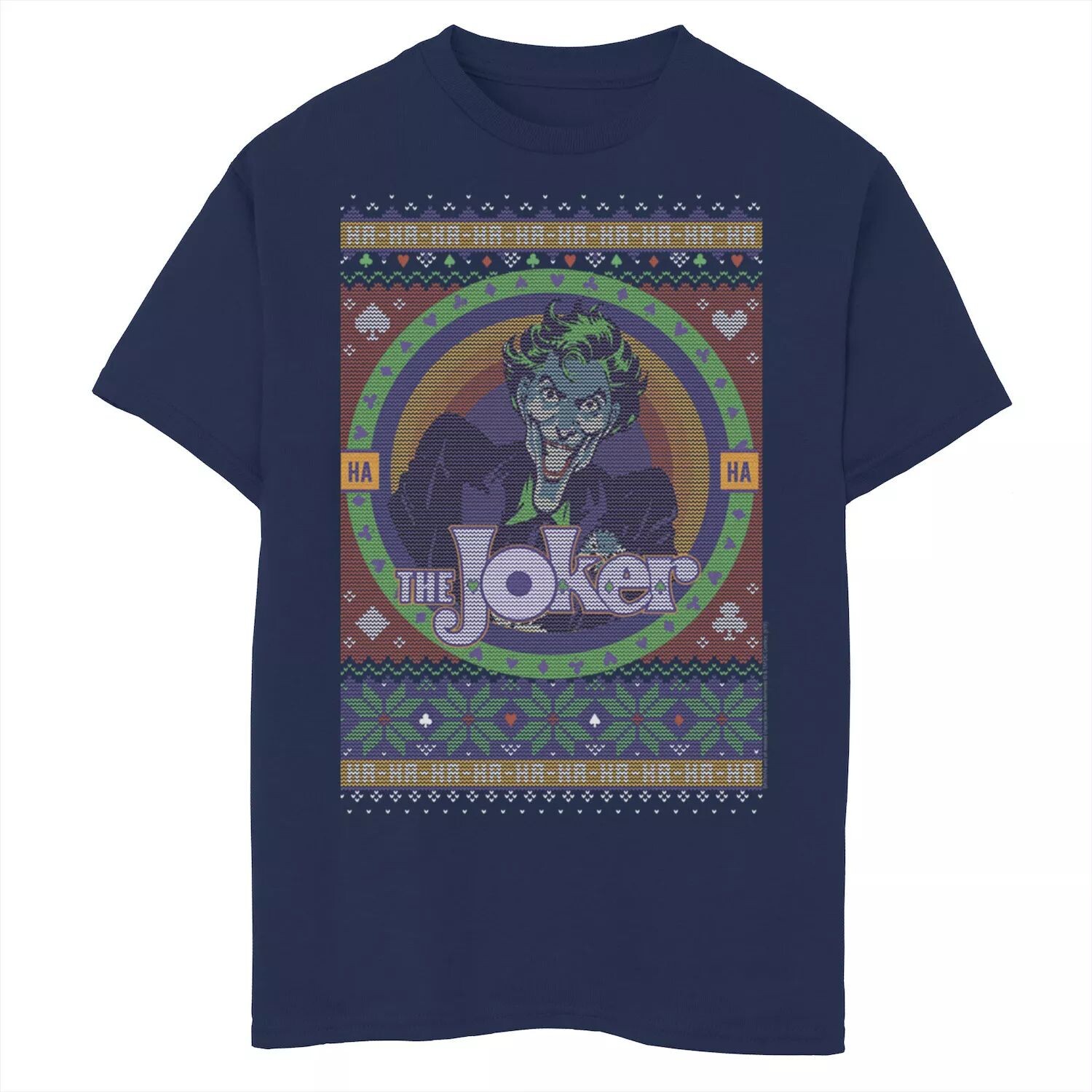 Вязаная футболка в стиле ретро с рисунком «Бэтмен Джокер» для мальчиков 8–20 лет Licensed Character
Вязаная футболка в стиле ретро с рисунком «Бэтмен Джокер» для мальчиков 8–20 лет Licensed Character