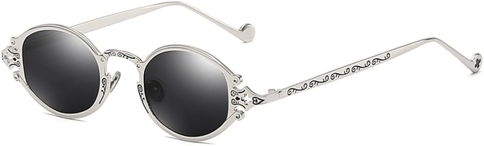 Мужские овальные солнцезащитные очки в стиле панк, красные, женские солнцезащитные очки в стиле ретро, круглые, золотистая, черная металлическая оправа, защита от ультрафиолета UV400 WNCKSQ, Silver With Black
Мужские овальные солнцезащитные очки в стиле панк, красные, женские солнцезащитные очки в стиле ретро, круглые, золотистая, черная металлическая оправа, защита от ультрафиолета UV400 WNCKSQ, Silver With Black