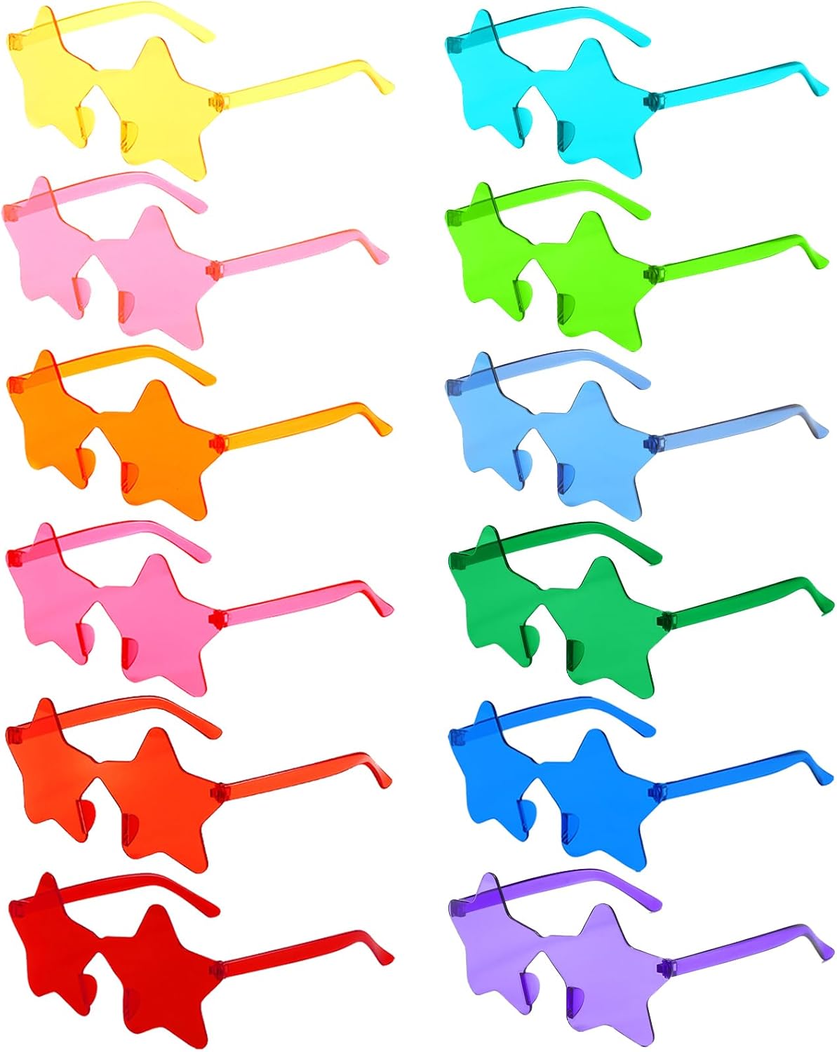 Набор из 12/24 солнцезащитных очков без оправы в форме звезды для женщин и мужчин, забавные очки с пентаграммой, красочные солнцезащитные очки, набор для вечеринки Geopty, Assorted Colors
Набор из 12/24 солнцезащитных очков без оправы в форме звезды для женщин и мужчин, забавные очки с пентаграммой, красочные солнцезащитные очки, набор для вечеринки Geopty, Assorted Colors