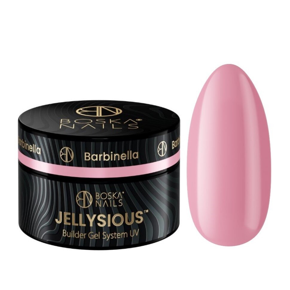 Boska Nails, Jellysious Barbinella, Светло-розовый гель для наращивания ногтей jelly Builder Gel System UV, 15мл 
Boska Nails, Jellysious Barbinella, Светло-розовый гель для наращивания ногтей jelly Builder Gel System UV, 15мл