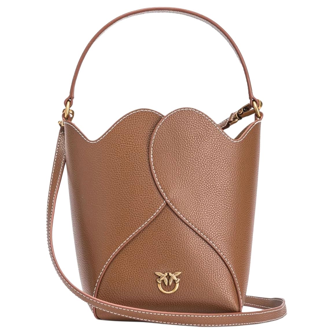 Сумка-ведро из зернистой кожи, сумка через плечо, кросс-боди, женская сумка шоколадного коричневого цвета PINKO
Сумка-ведро из зернистой кожи, сумка через плечо, кросс-боди, женская сумка шоколадного коричневого цвета PINKO