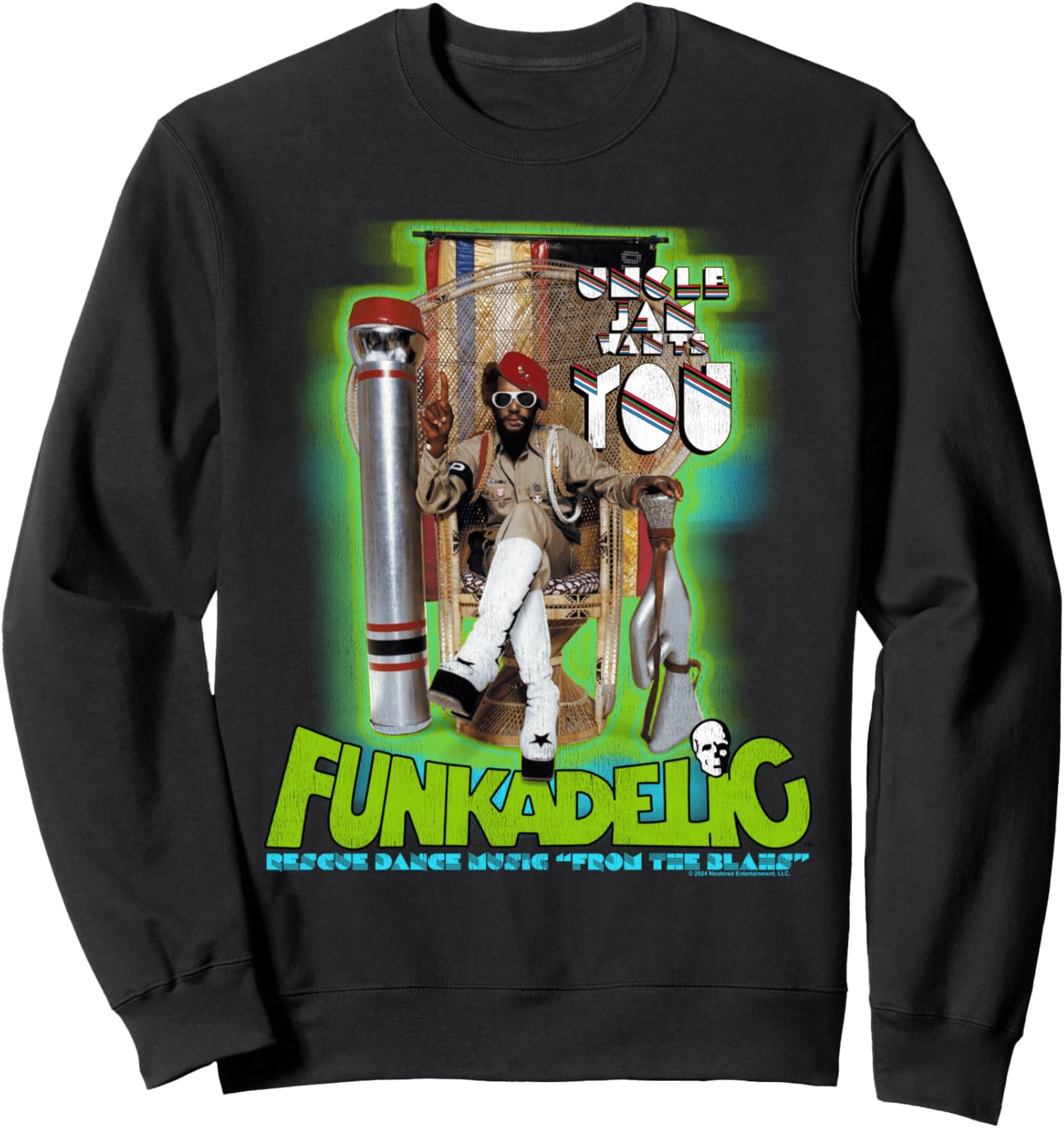 Толстовка с изображением дяди Джема Джорджа Клинтона Popfunk, черный
Толстовка с изображением дяди Джема Джорджа Клинтона Popfunk, черный