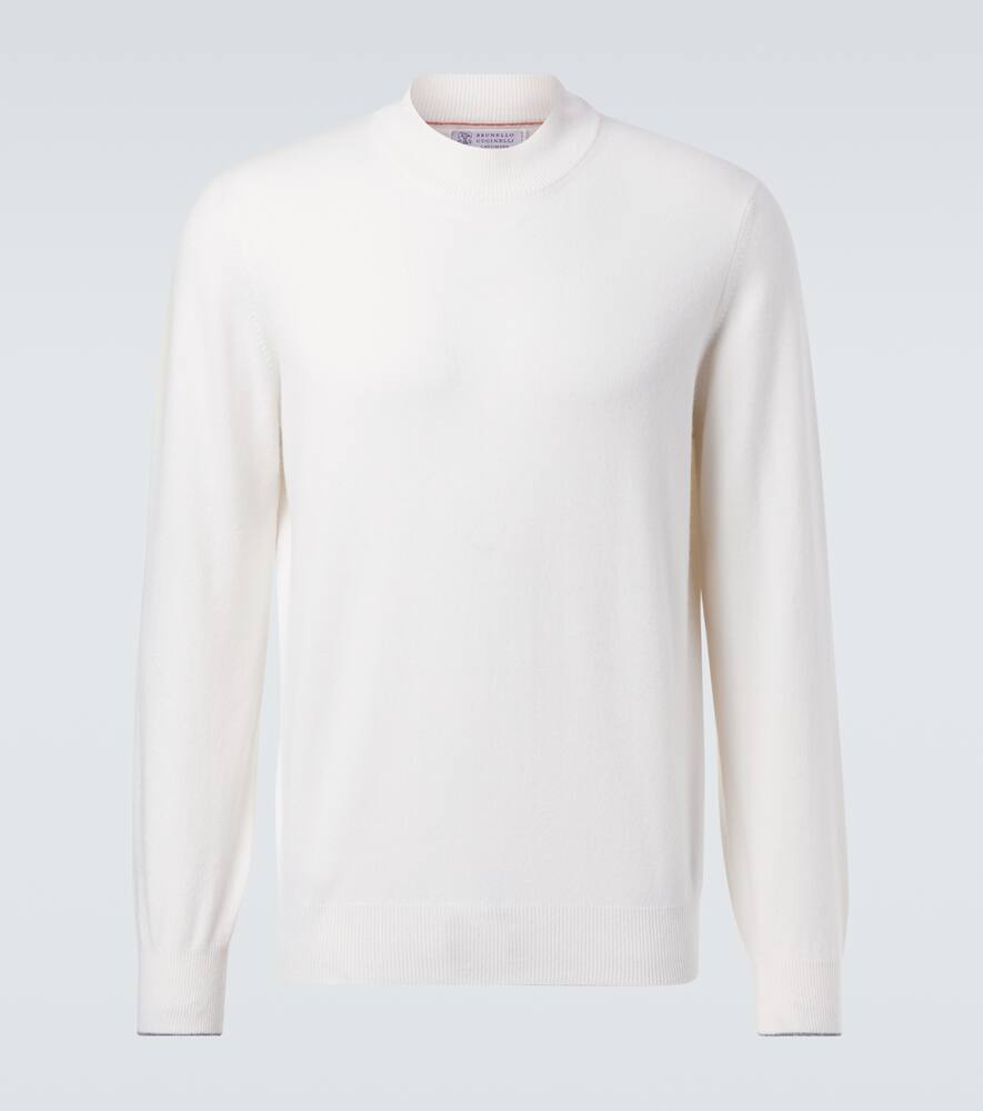 Кашемировый свитер Brunello Cucinelli, Off White
Кашемировый свитер Brunello Cucinelli, Off White