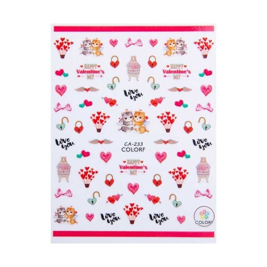 Наклейки для ногтей, Тонкие, Самоклеящиеся, ко Дню святого Валентина № СА-233 MollyLac, Molly Lac
Наклейки для ногтей, Тонкие, Самоклеящиеся, ко Дню святого Валентина № СА-233 MollyLac, Molly Lac