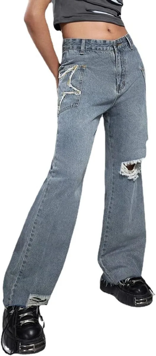 Женские джинсы с высокой талией и широкими штанинами в стиле Y2K HBER
Женские джинсы с высокой талией и широкими штанинами в стиле Y2K HBER