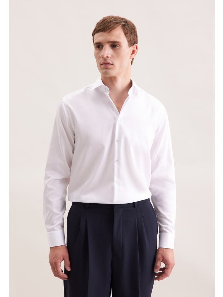 Деловая рубашка, стандартного размера, белого цвета Seidensticker
Деловая рубашка, стандартного размера, белого цвета Seidensticker