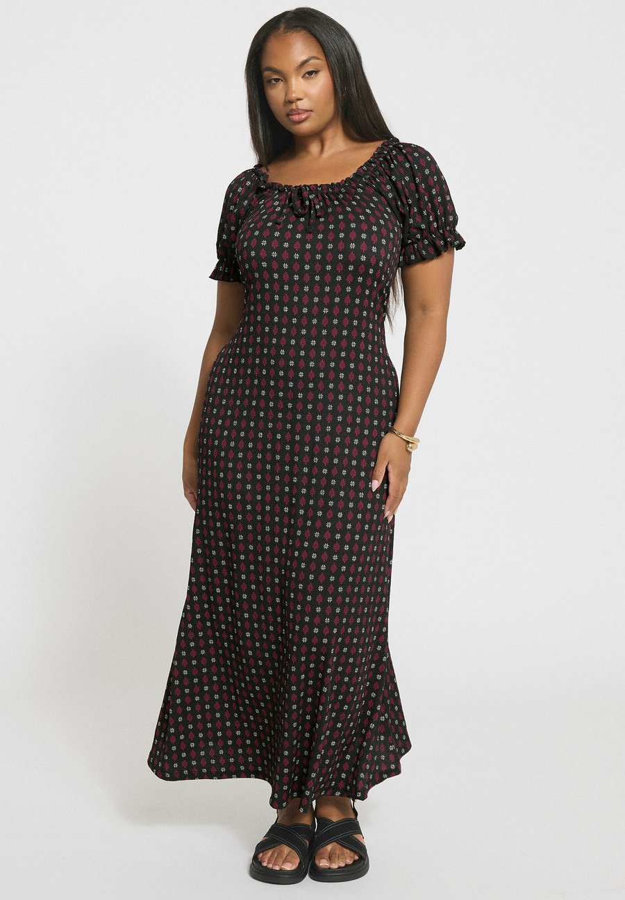 Платье Yours Clothing Maxi dress, Black/Anthracite
Платье Yours Clothing Maxi dress, Black/Anthracite