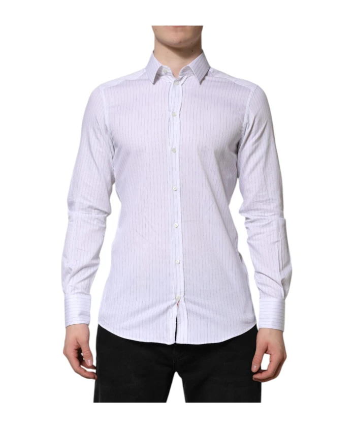 Приталенная полосатая рубашка Dolce & Gabbana, белый
Приталенная полосатая рубашка Dolce & Gabbana, белый