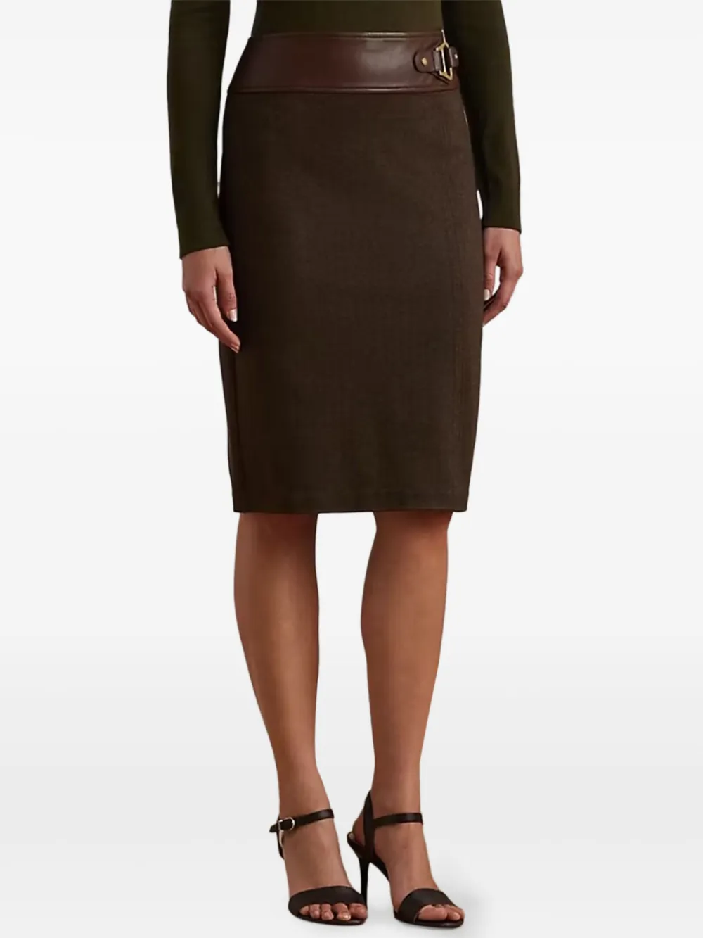 Юбка-карандаш с пряжками Lauren Ralph Lauren, коричневый
Юбка-карандаш с пряжками Lauren Ralph Lauren, коричневый
