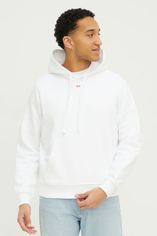 Хлопковая толстовка Diesel, белый
Хлопковая толстовка Diesel, белый