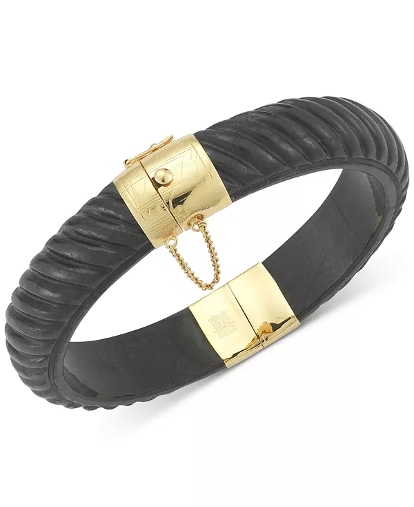 Браслет из окрашенного нефрита из 14-каратного золота на стерлинговом серебре зеленого, красного или черного цвета Macy'S, black
Браслет из окрашенного нефрита из 14-каратного золота на стерлинговом серебре зеленого, красного или черного цвета Macy'S, black