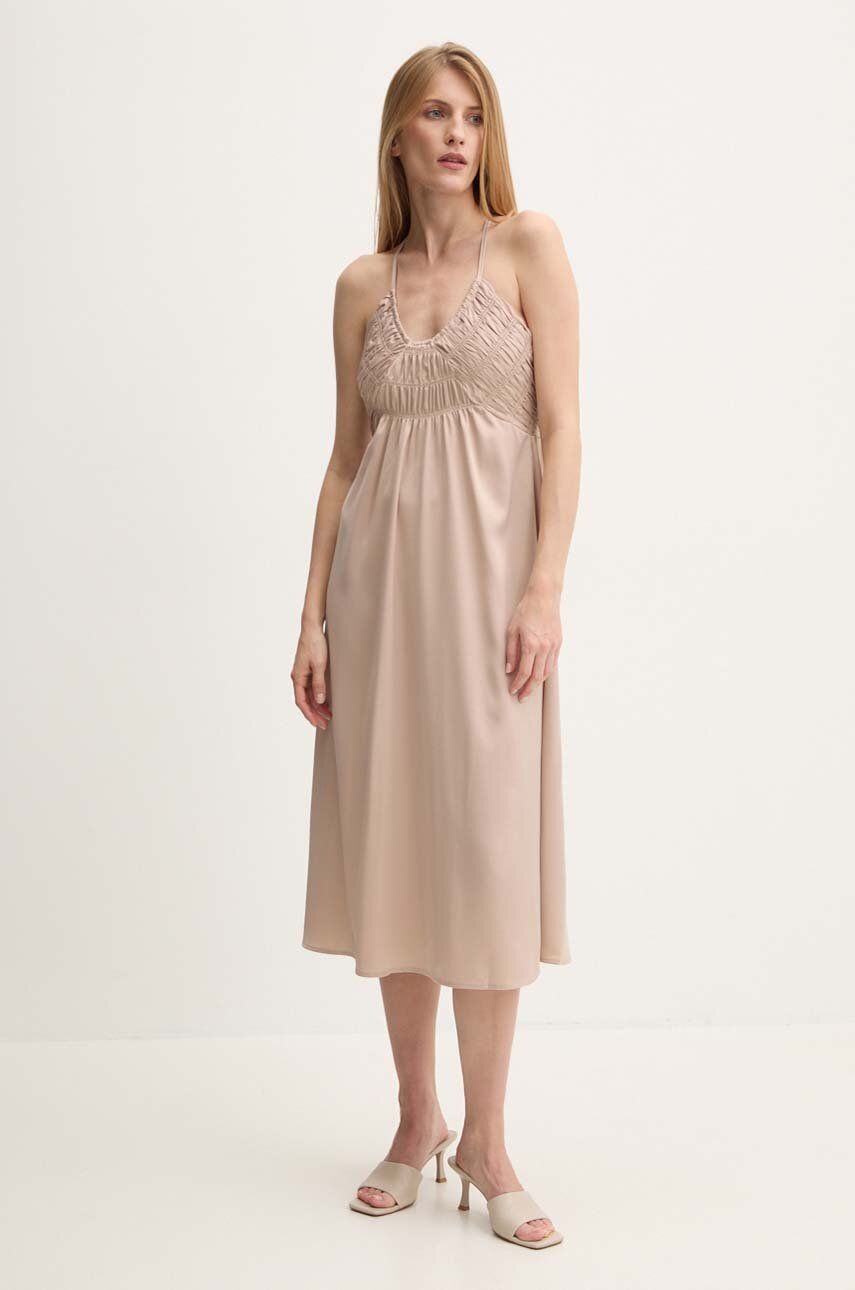 Платье Answear Lab, бежевый 
Платье Answear Lab, бежевый