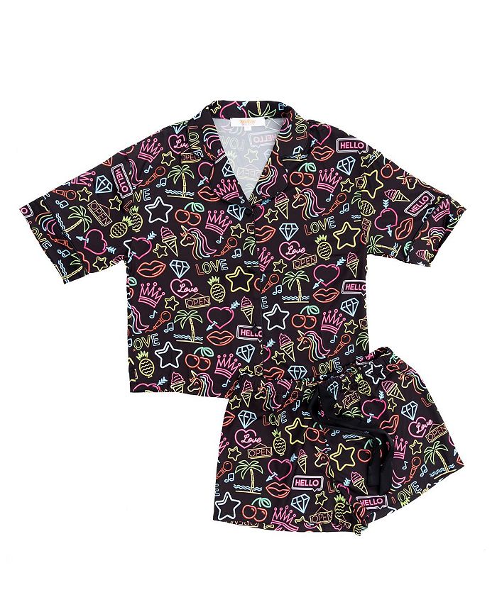 Детский шелковый комплект для девочек - Big Kid (неоновый) Sunshine Society, мультиколор 
Детский шелковый комплект для девочек - Big Kid (неоновый) Sunshine Society, мультиколор