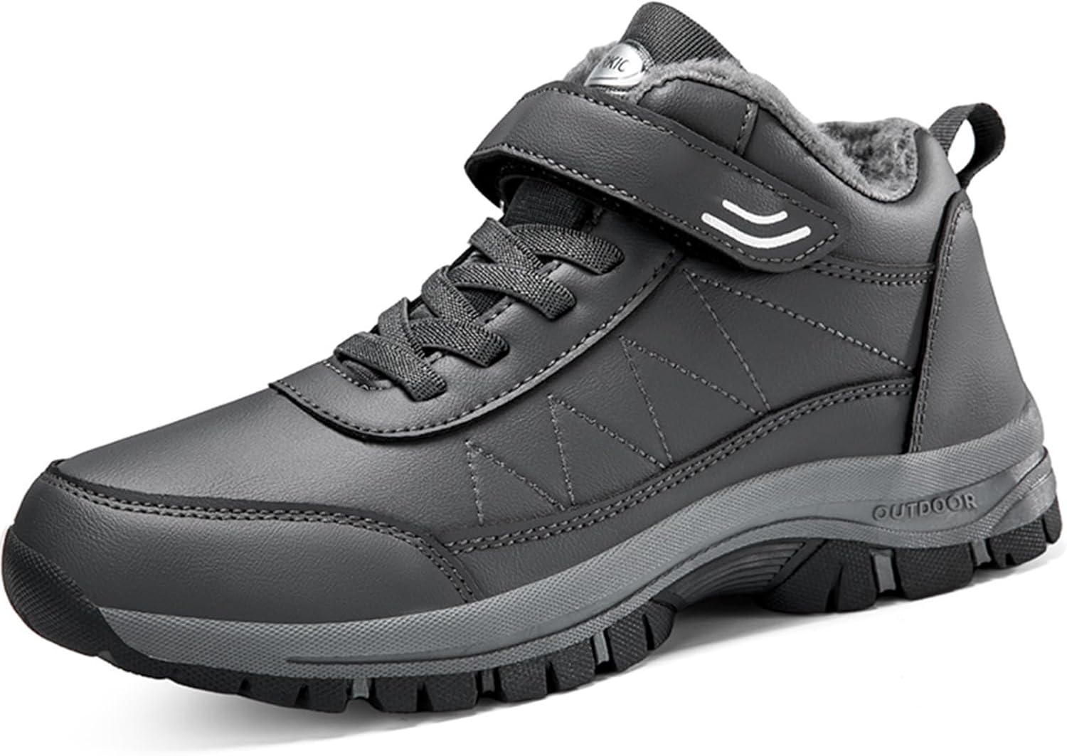Зимние мужские теплые флисовые ботинки для снега до щиколотки, утепленные плюшевые наружные противоскользящие повседневные туфли для мужчин и пожилых Generic, серый
Зимние мужские теплые флисовые ботинки для снега до щиколотки, утепленные плюшевые наружные противоскользящие повседневные туфли для мужчин и пожилых Generic, серый