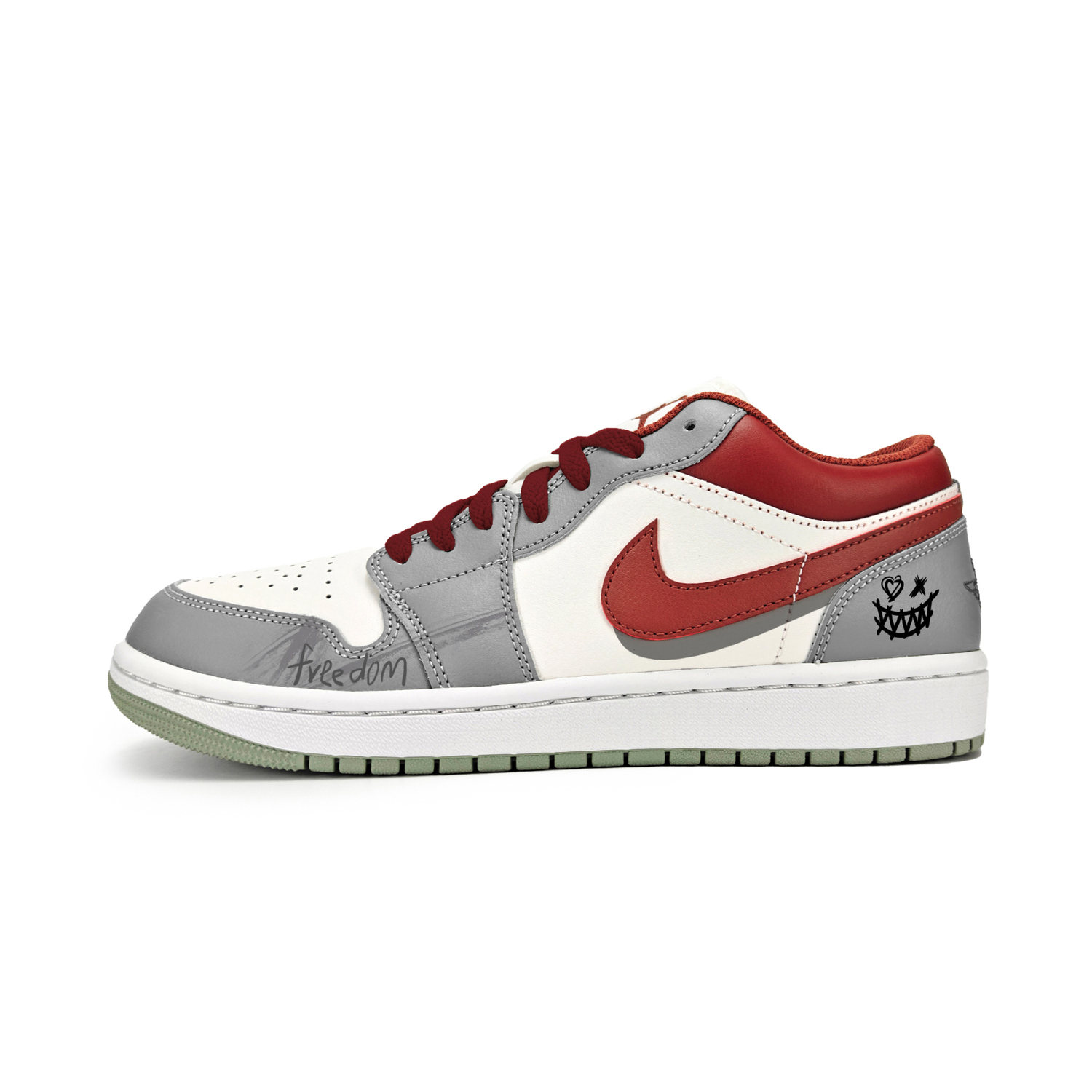 Jordan Air 1 Gray Amusement Park кожаные с амортизацией, износостойкие низкие детские баскетбольные кроссовки Gray Red
Jordan Air 1 Gray Amusement Park кожаные с амортизацией, износостойкие низкие детские баскетбольные кроссовки Gray Red