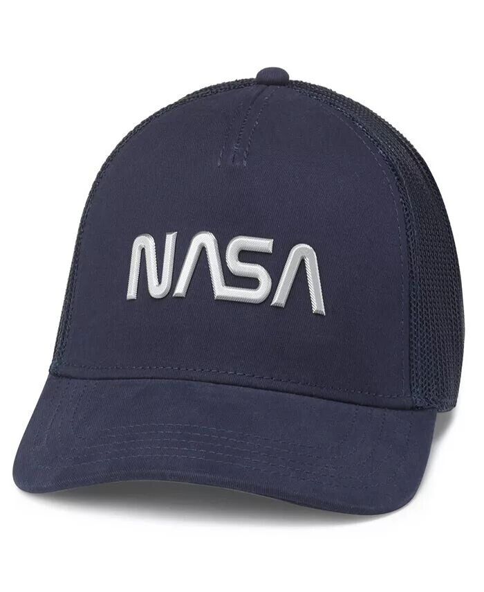 Унисекс темно-синяя регулируемая кепка дальнобойщика NASA Valin American Needle, синий
Унисекс темно-синяя регулируемая кепка дальнобойщика NASA Valin American Needle, синий