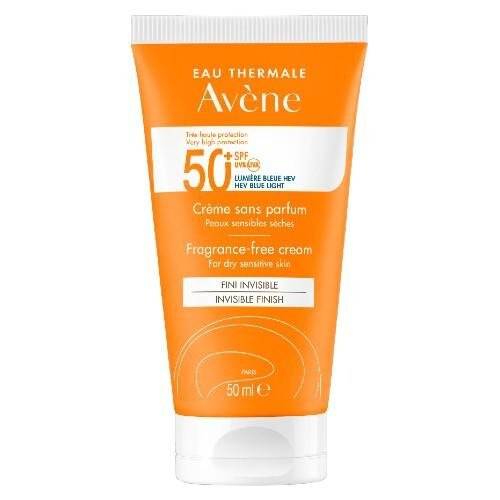 Крем без ароматизатора, защита SPF50+, 50 мл Avene
Крем без ароматизатора, защита SPF50+, 50 мл Avene