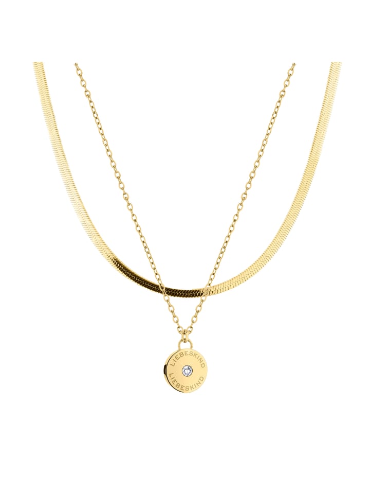 LIEBESKIND BERLIN Сверкающее многослойное колье из золота
LIEBESKIND BERLIN Сверкающее многослойное колье из золота