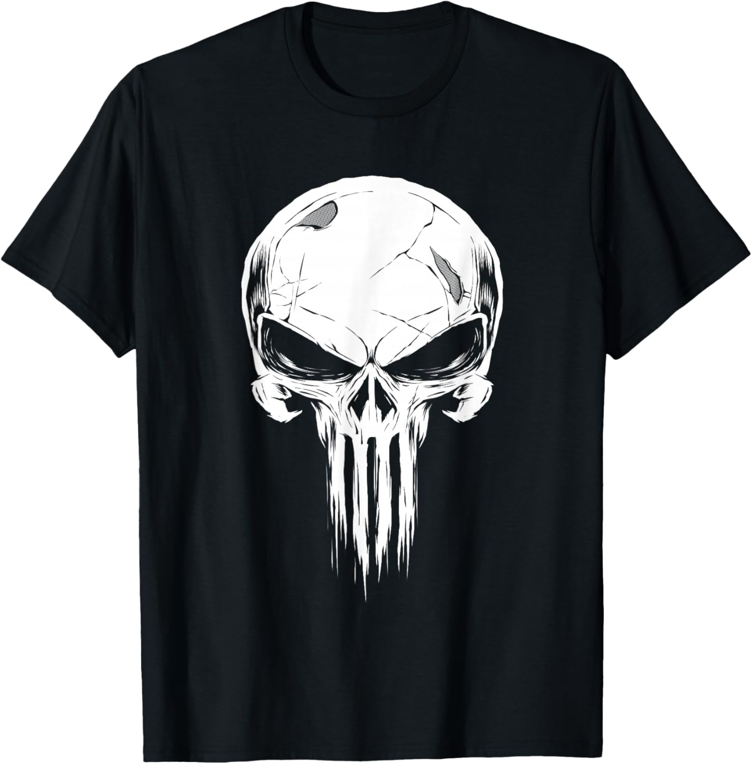 Футболка Marvel Punisher с изображением черепа в стиле «потертый», черная
Футболка Marvel Punisher с изображением черепа в стиле «потертый», черная