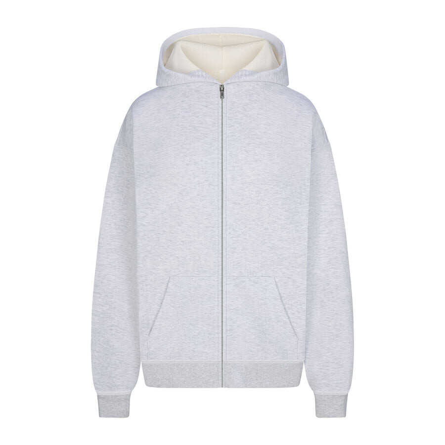 Толстовка с капюшоном oversize с вафельной подкладкой SKIMS Cotton Fleece, цвет Light Heather Grey
Толстовка с капюшоном oversize с вафельной подкладкой SKIMS Cotton Fleece, цвет Light Heather Grey