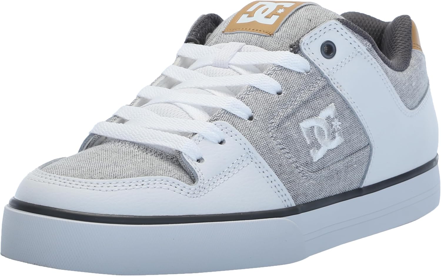 Мужские кеды DC Mens Pure Low Top с низким верхом на шнуровке для повседневного ношения и скейтбординга Dc Shoes, белый/серый
Мужские кеды DC Mens Pure Low Top с низким верхом на шнуровке для повседневного ношения и скейтбординга Dc Shoes, белый/серый
