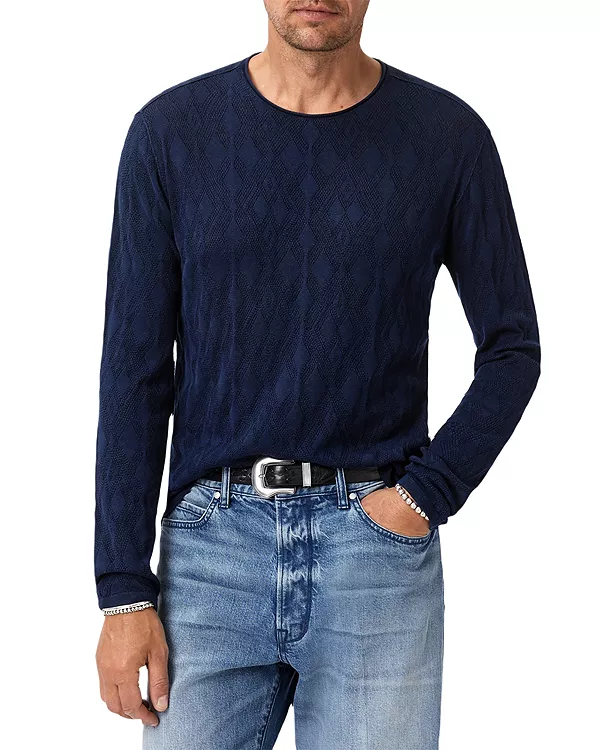 Свитер Brycen с ромбовидным узором John Varvatos, синий
Свитер Brycen с ромбовидным узором John Varvatos, синий