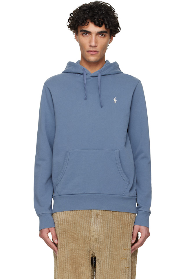 Polo Ralph Lauren Толстовка из синего флиса с петлевой структурой
Polo Ralph Lauren Толстовка из синего флиса с петлевой структурой