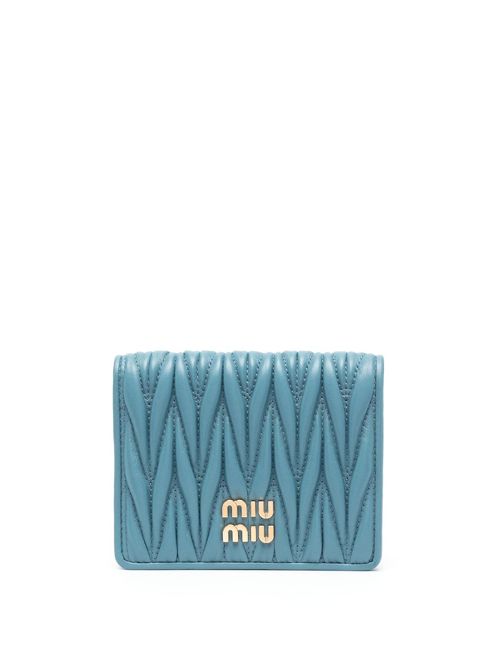 Стеганый бумажник MIU MIU, синий
Стеганый бумажник MIU MIU, синий