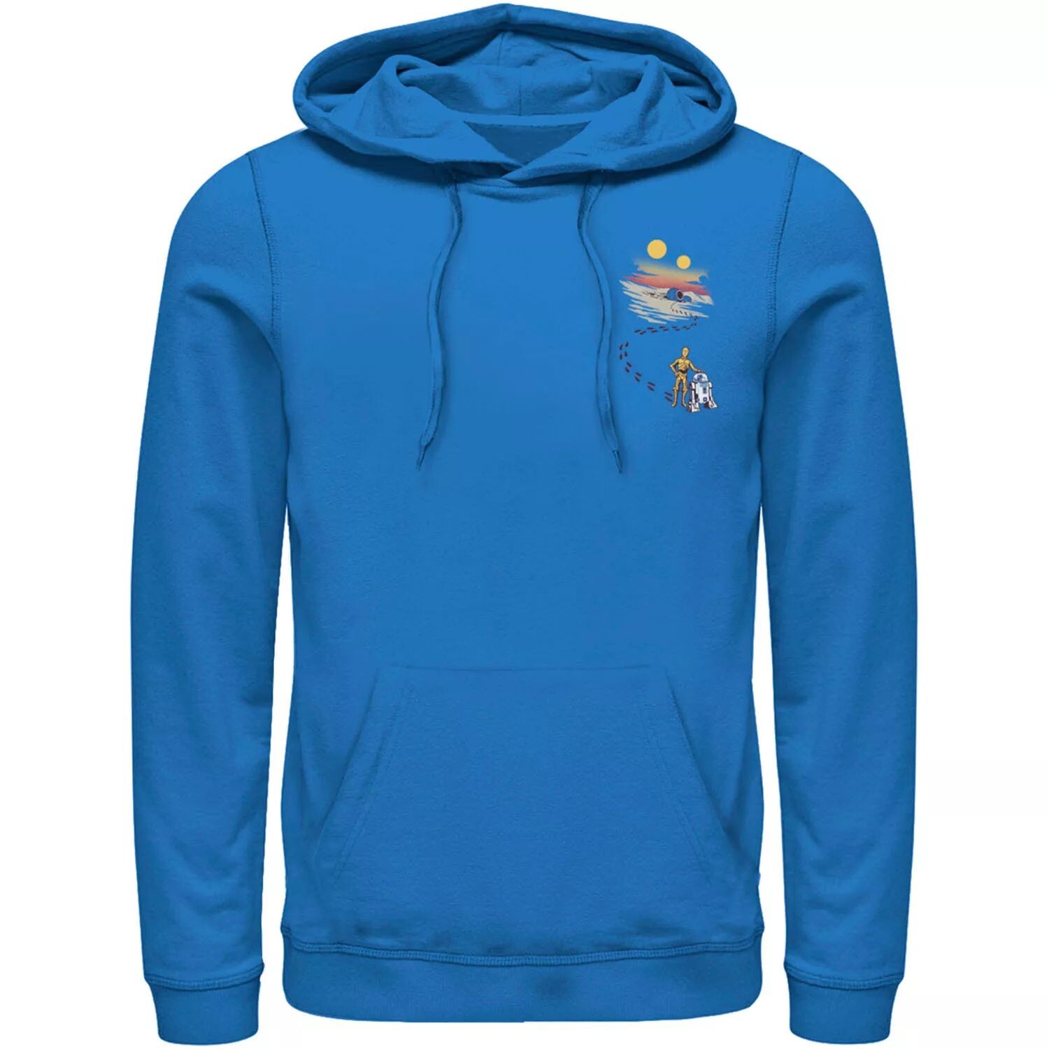 Мужская толстовка с карманом и рисунком «Звездные войны: дроиды, десертные следы» Licensed Character
Мужская толстовка с карманом и рисунком «Звездные войны: дроиды, десертные следы» Licensed Character