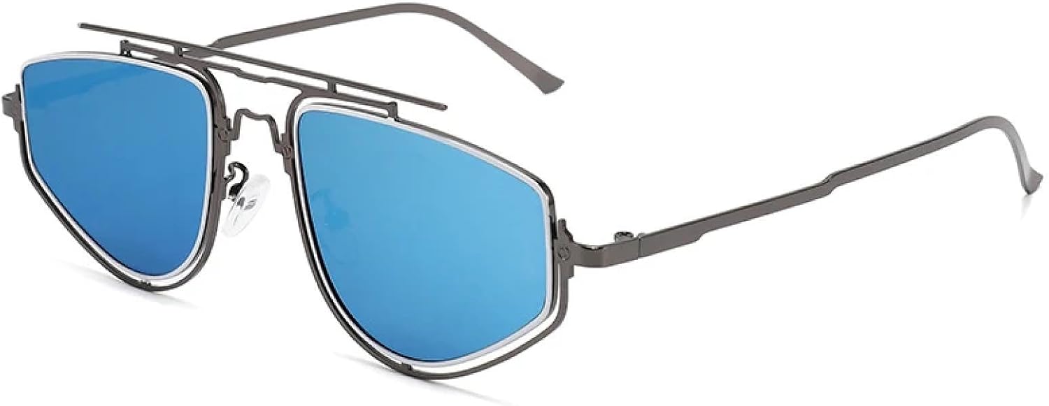 Ретро-солнцезащитные очки «кошачий глаз», металлическая оправа, двойная перемычка, градиентное зеркальное покрытие, защита UV400, женские, цвет Gun Blue Mirror, TVTBBVV
Ретро-солнцезащитные очки «кошачий глаз», металлическая оправа, двойная перемычка, градиентное зеркальное покрытие, защита UV400, женские, цвет Gun Blue Mirror, TVTBBVV