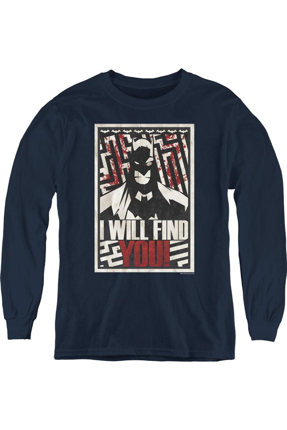 Футболка с длинным рукавом "Batman I Will Fnd You" для детей Gildan, темно-синий
Футболка с длинным рукавом "Batman I Will Fnd You" для детей Gildan, темно-синий