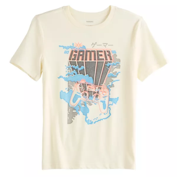 Футболка с коротким рукавом и принтом для мальчиков 8-20 лет на каждый день Sonoma Goods For Life, цвет go gamer arcade ivory
Футболка с коротким рукавом и принтом для мальчиков 8-20 лет на каждый день Sonoma Goods For Life, цвет go gamer arcade ivory