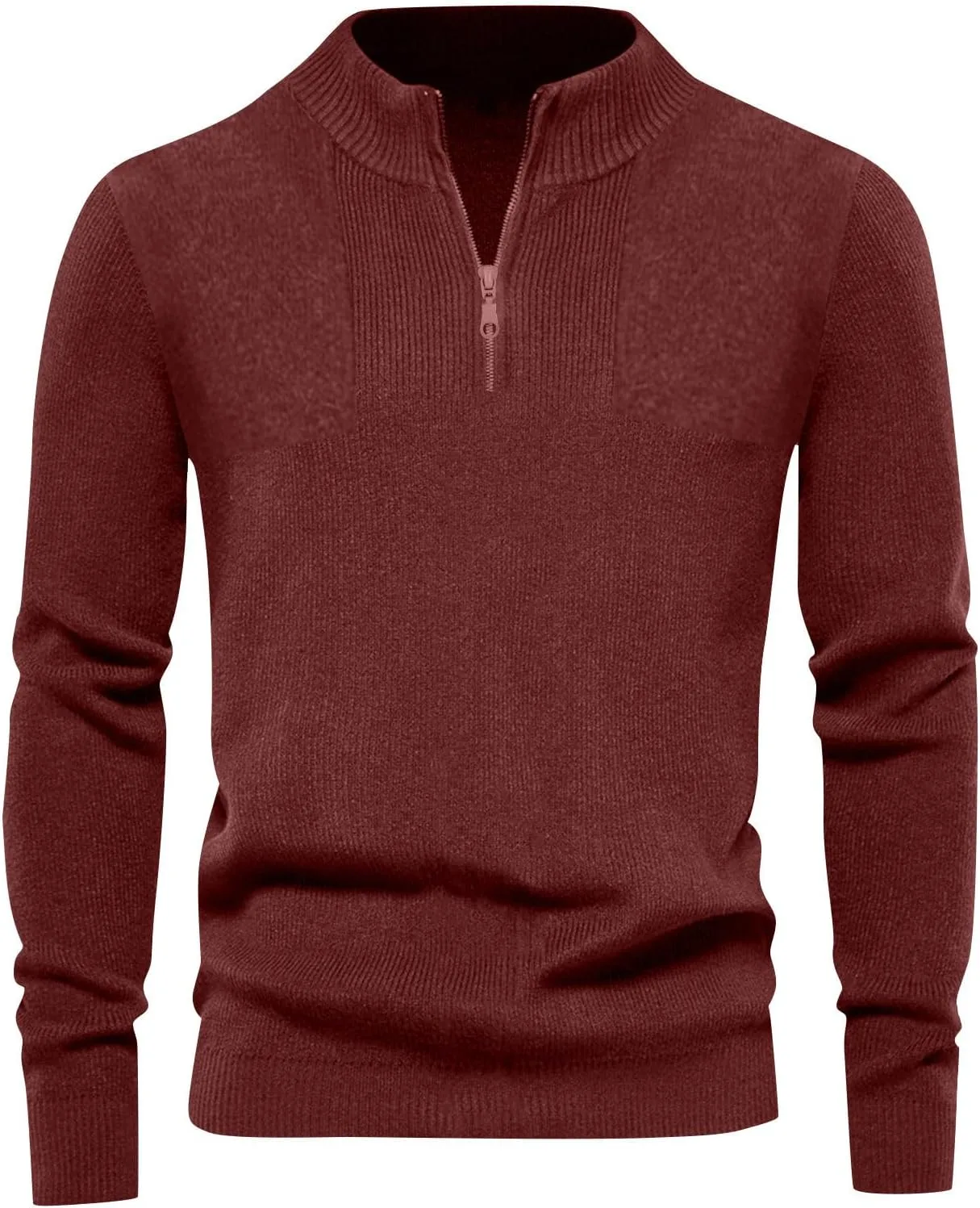 Мужской свитер с четвертью молнии Slim Fit легкий с воротником-стойкой
Мужской свитер с четвертью молнии Slim Fit легкий с воротником-стойкой