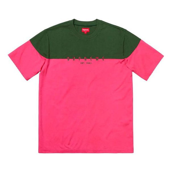 Футболка fw18 split logo s/s top pink colorblock embroidered short sleeve Supreme, розовый
Футболка fw18 split logo s/s top pink colorblock embroidered short sleeve Supreme, розовый