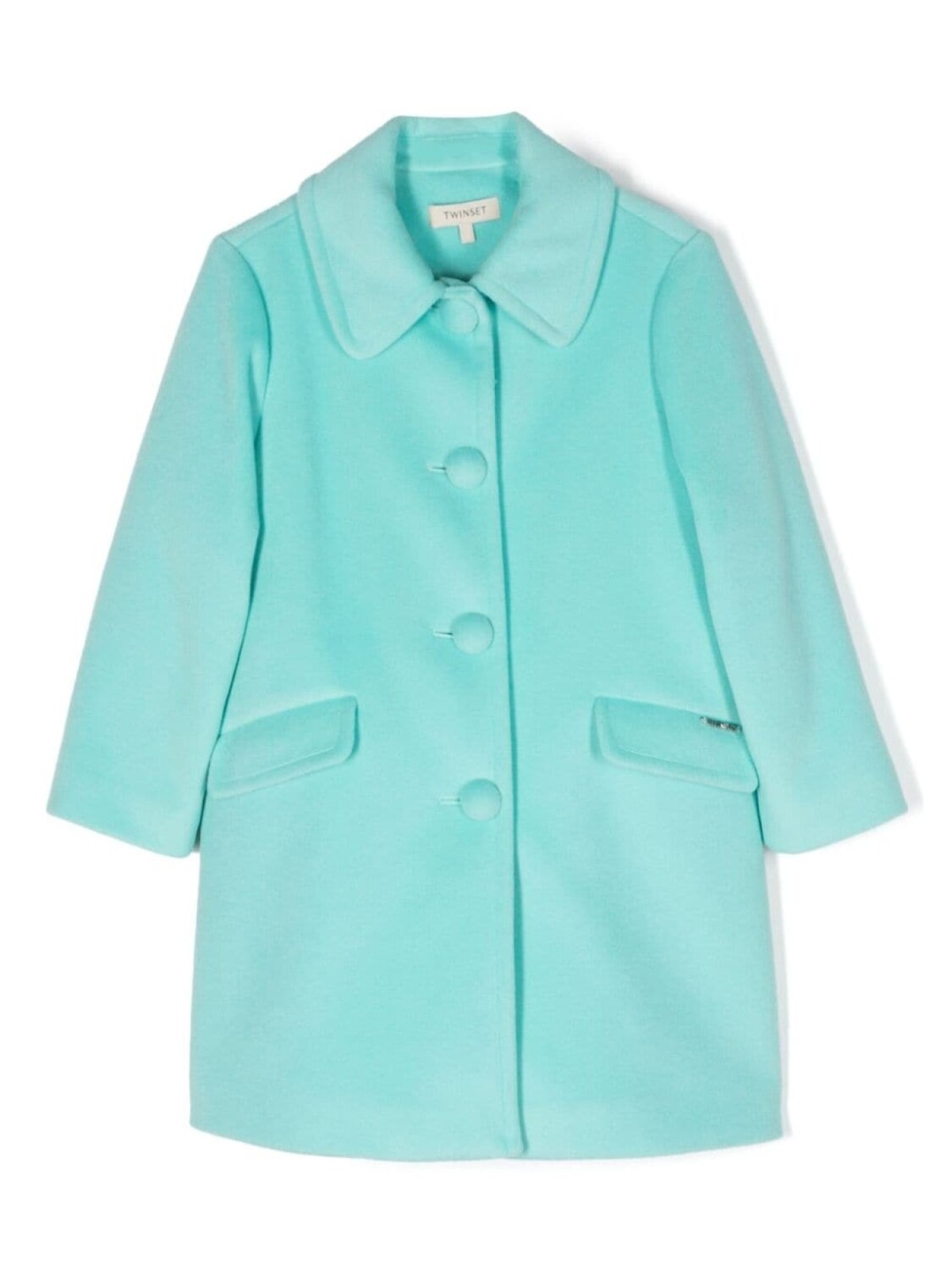 TWINSET Kids однобортный тренч, синий
TWINSET Kids однобортный тренч, синий