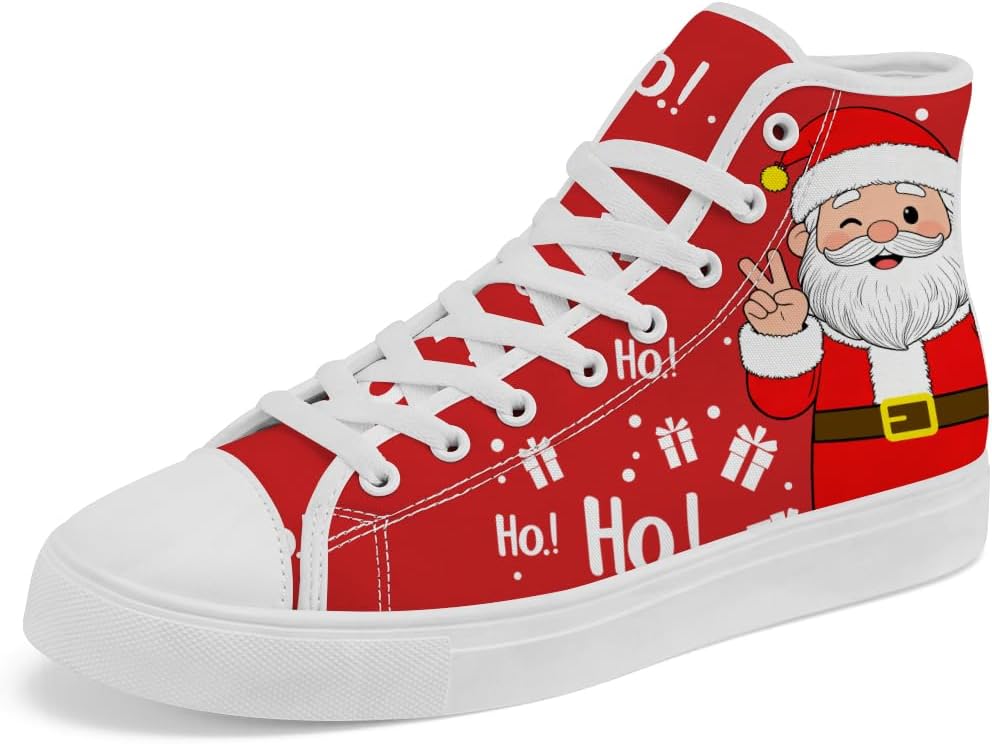 Детские рождественские высокие кеды из парусины с изображением Санта-Клауса Chebing, 616 Santa White
Детские рождественские высокие кеды из парусины с изображением Санта-Клауса Chebing, 616 Santa White