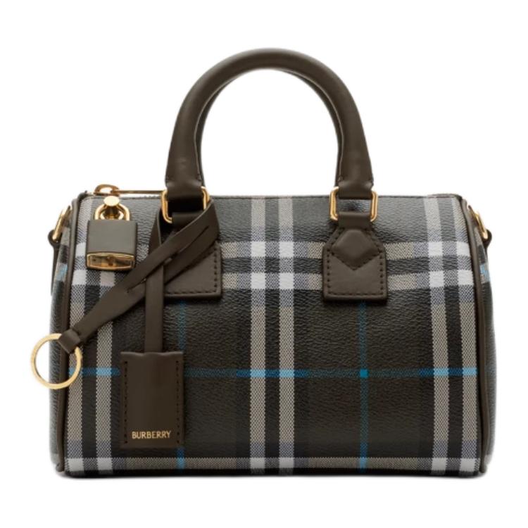 Burberry Хлопковая боулинг-сумка через плечо мини женская разноцветная 
Burberry Хлопковая боулинг-сумка через плечо мини женская разноцветная