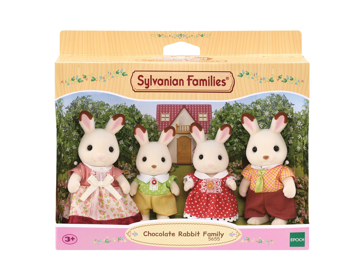 Sylvanian Families, Семья кроликов с шоколадными ушками, 5655
Sylvanian Families, Семья кроликов с шоколадными ушками, 5655