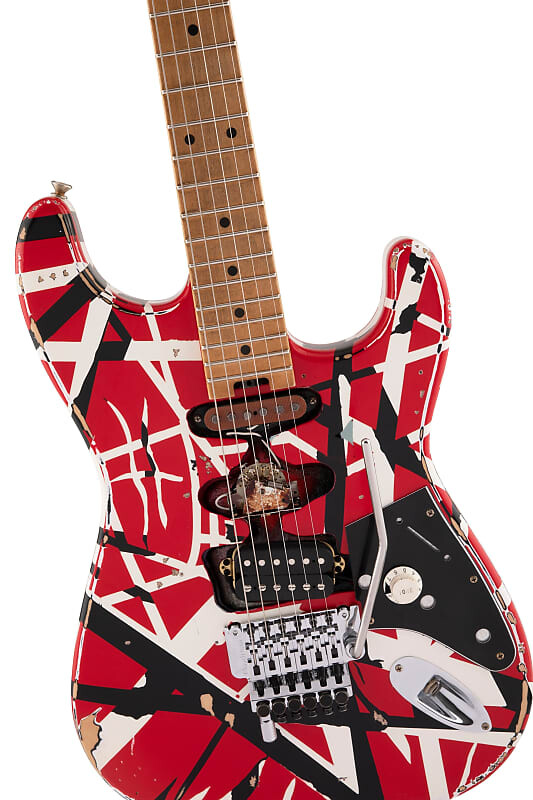 Электрогитара EVH Striped Series Frakenstein Frankie, Baked Maple FB, Red and Black Stripes Relic
Электрогитара EVH Striped Series Frakenstein Frankie, Baked Maple FB, Red and Black Stripes Relic