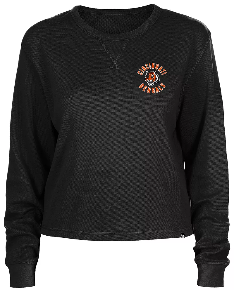 Женская термостойкая черная футболка New Era с длинными рукавами Cincinnati Bengals
Женская термостойкая черная футболка New Era с длинными рукавами Cincinnati Bengals
