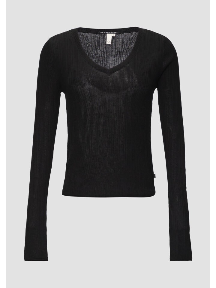 Пуловер QS Strick langarm, черный
Пуловер QS Strick langarm, черный