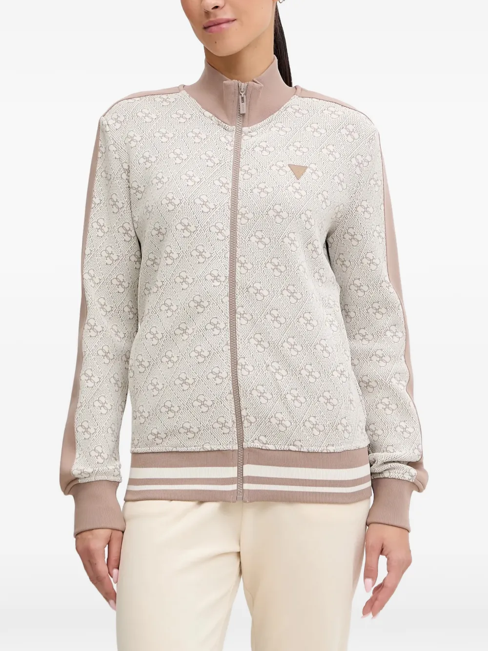 Кардиган на молнии с узором 4G Guess Usa, нейтральный
Кардиган на молнии с узором 4G Guess Usa, нейтральный