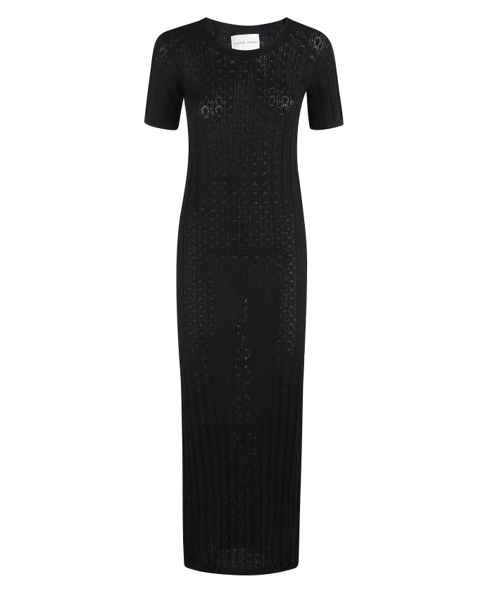 Платье из ребристой кружевной вязки, черное, длинное Loulou Studio, черный
Платье из ребристой кружевной вязки, черное, длинное Loulou Studio, черный